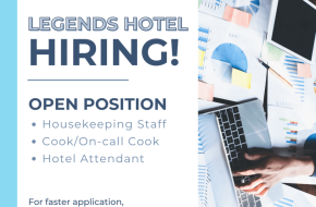 Legends Hotel is Hiring!